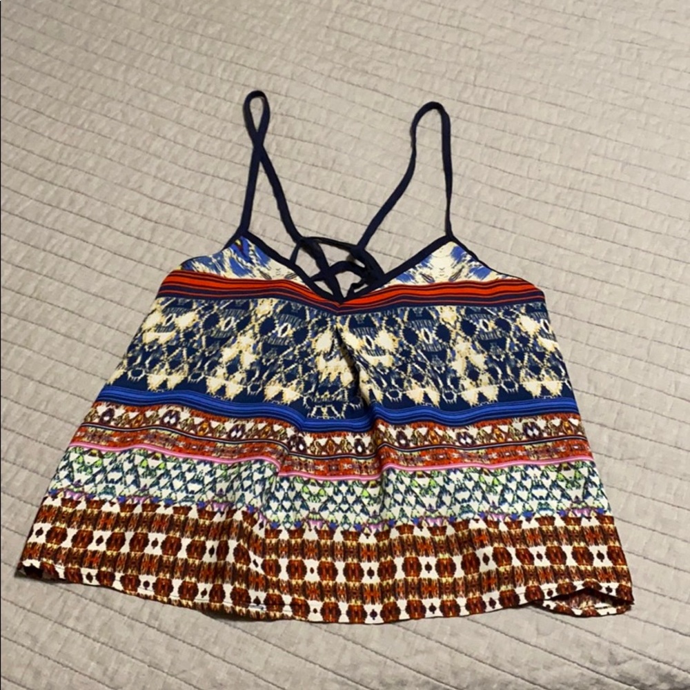 Multi color crop top